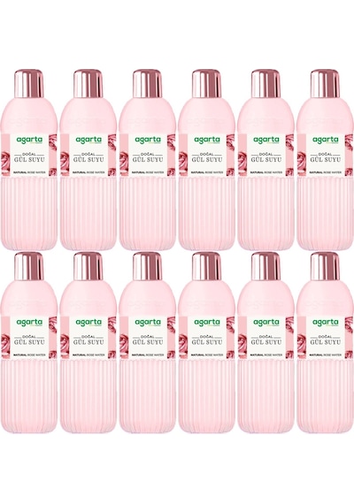 Agarta Doğal Gül Suyu 12 x 400 ML
