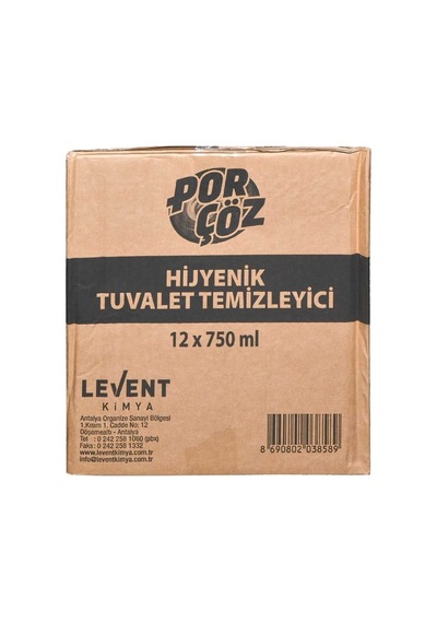 Porçöz Tuvalet Temizleyici 750 Ml Çam Kokulu 24'li Paket