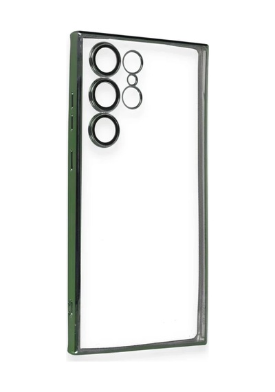 Vaveni Samsung Galaxy S23 Ultra Uyumlu Kılıf Lensli Silikon - Yeşil Arz