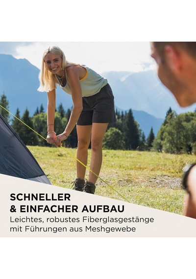 Darwin Zelt, Für 2-4 Personen, Igluzelt Für Camping Festivals Oder Trekking, Leichtes Und Kompaktes Kuppelzelt Mit Vor Genel