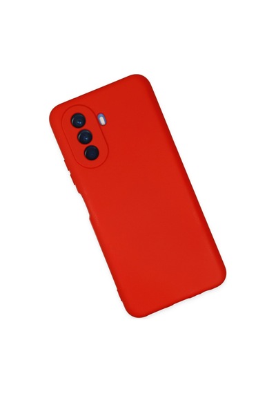 Huawei Nova Y70 Uyumlu Kılıf Nano İçi Kadife Silikon - Kırmızı