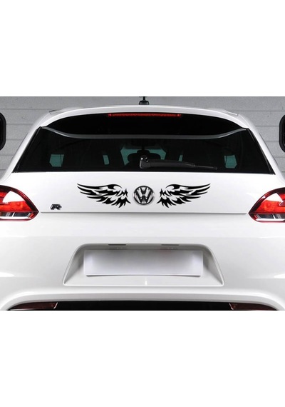 Kanat Oto Sticker Yapıştırma 18X8Cm