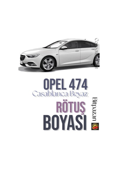 Opel 474 Casablanca Beyaz Rötuş Boyası Ve Fırça Seti 25ml Çizik Ve Taş İzi