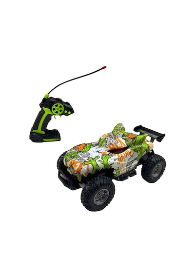Uzaktan Kumandalı Şarjlı Offroad Canavar Oyuncak Araba Yeşil Çok Renkli