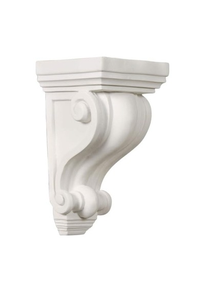 Corbels: Ekena Millwork Building Materials 10cm X 10cm X 18cm - 1.3cm Primed Polyurethane Devon Corbel White Cor04x04x07de
