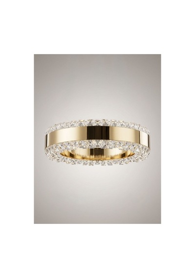 LumiaLighting Zero Model Gold Kumandalı 6"lı Ledli 3 Renk Modu Kristal Salon Mutfak Yatak Çocuk Odası Avize