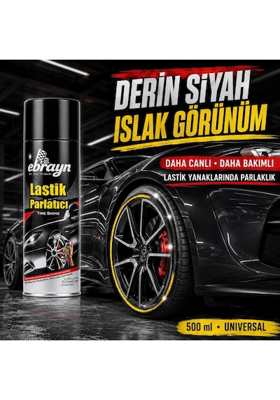 Oto Lastik Ve Tampon Parlatıcı Sprey 500 Ml - Universal