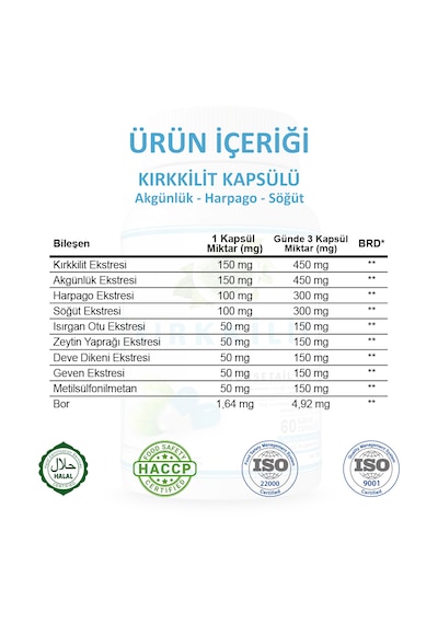 Gökçek Şifa Kırkkilit 60 Kapsül