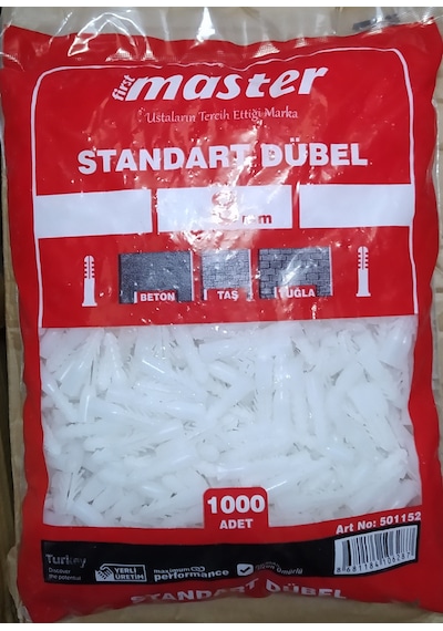 Master Plastik Dubel 8 Mm 1 Pk 1000 Ad