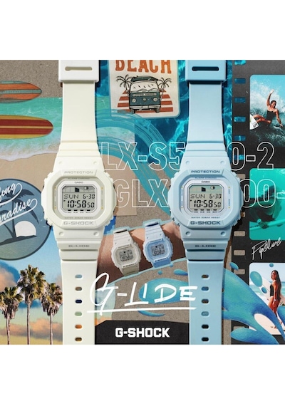 Casıo G-shock Glx-s5600-7bdr Beyaz Renk 20 Atm Su Geçirmez Yeni Dijital Kadın Kol Saati Siyah