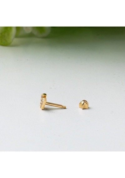 Bilezikci 14 Ayar Altın Tragus Piercing Küpe Kphsy14k22518