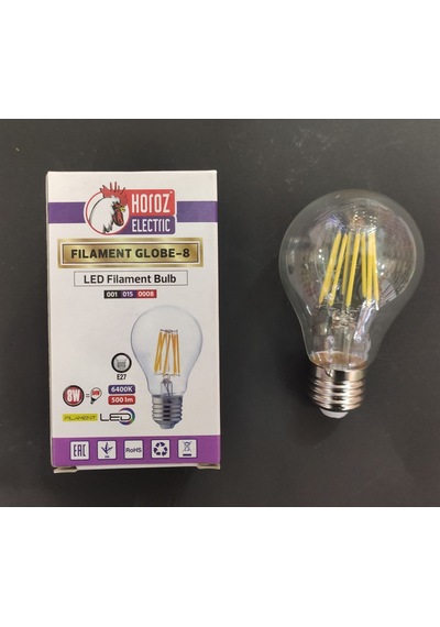 Horoz Led Ampul Flament 8W 6400K E27