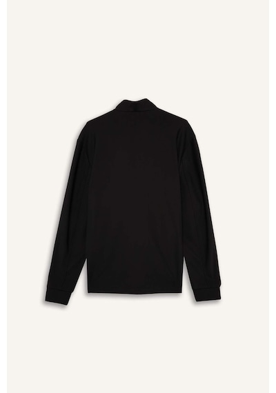 Defacto Defactofit Standart Fit Dik Yaka Fermuarlı Sweatshirt F7635ax25aubk81 Siyah