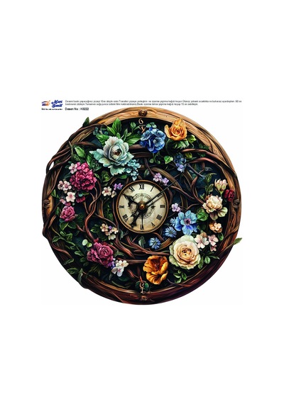 Mavi Sanat Ütü İle Rub On Transfer Kağıdı 30 30 Cm Model No: K0222