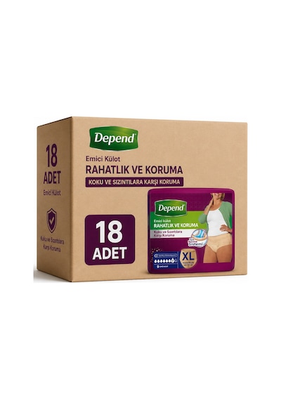 Depend Emici Külot Yetişkin Bezi Xl - Extra Large Kadın 18 Adet