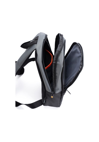 Np 2209 Unisex Minimal Sırt Çantası Laptop Bölmeli Şehir İçi Kullanım Gri