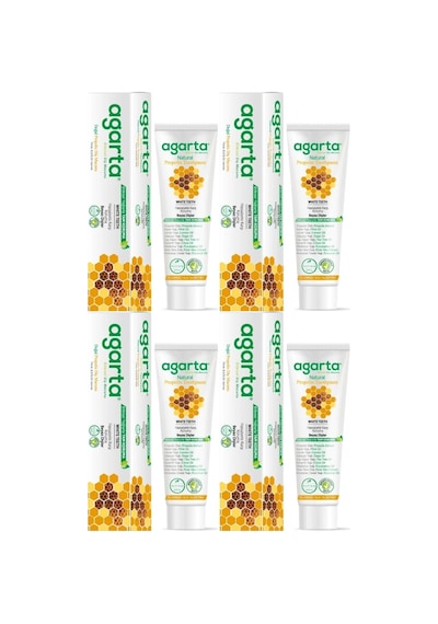 Agarta Doğal Diş Macunu 100ml Propolisli 4 Lü Set Beyazlık