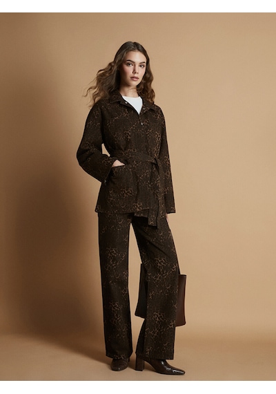 Lcw Modest Kahverengi Straight Fit Kadın Jean Pantolon
