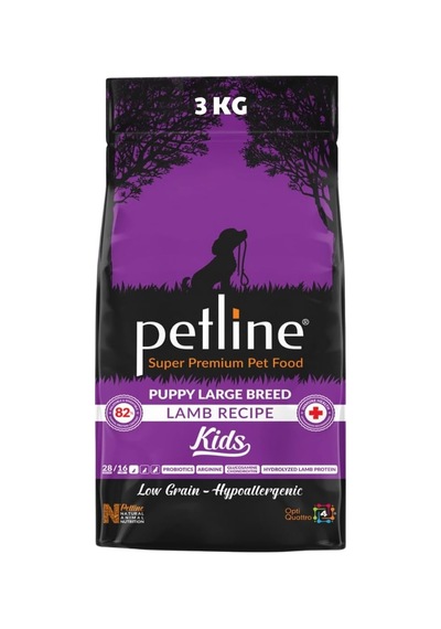 Puppy Kids Kuru Köpek Maması, Kuzu Etli, Düşük Tahıllı, Yavru Köpek Mama, Tüm Irklar İçin, 3kg