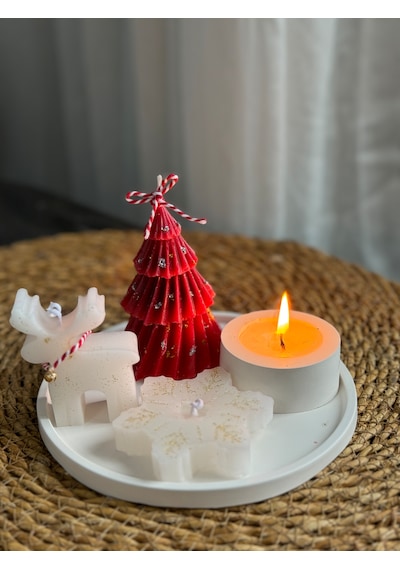 Kübra Design Candles Yılbaşı Özel Kokulu Mum Seti