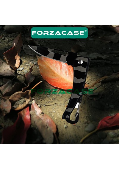 Forzacase Paslanmaz Çelik Ultra Keskin Outdoor Avcılık Kamp Çakısı-fc339 Siyah