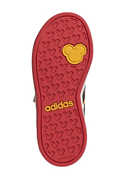 Adidas Adi Das Grand Court Mickey Whtcblackbogold Unisex Çocuk Beyaz Günlük Ayakkabı 31365 Beyaz