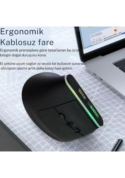 Monozone Ergonomik Kablosuz Mouse Rgb Işıklı Bluetooth Dikey Duruş Tasarımı Taşınabilir Sessiz Bt+2.4g Çift Modlu Ofis Oyun Evrensel Kullanım İçin Ergonomik Mouse Monozone Ergonomik Kablosuz Mouse Rgb Işıklı Bluetooth Dikey Duruş Tasarımı Taşınabilir Sessiz Bt+2.4g Çift Modlu Ofis Oyun Evrensel Kullanım İçin Ergonomik Mouse