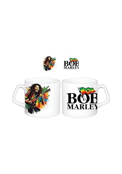 Bob Marley Kupa Bardak Tek Adet 083 Çok Renkli