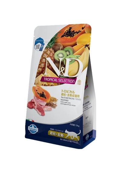Nd Tropical Selection Kuzu Etli Ve Tropikal Meyveli Kısırlaştırılmış Kedi Maması 1,5 Kg