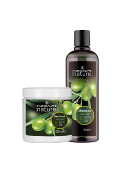 Huncalife Nature Zeytinyağlı Şampuan 500 ML + Saç Bakım Maskesi 500 ML