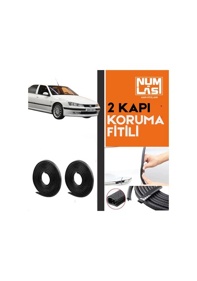 Peugeot 406 İki Kapı Koruma Fitili Siyah Renk Numlas-a Kalite-nm2610