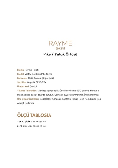 100% Pamuk Pike Tek Kişilik, Waffle Bordür Desenli Yatak Örtüsü, Hafif Yazlık Pike, Denizli Üretimi Kaliteli Yatak Örtüsü Tarçın Kahve, Tek Kişilik Pike 160x220 Cm Çok Renkli 100% Pamuk Pike Tek Kişilik, Waffle Bordür Desenli Yatak Örtüsü, Hafif Yazlık Pike, Denizli Üretimi Kaliteli Yatak Örtüsü Tarçın Kahve, Tek Kişilik Pike 160x220 Cm Çok Renkli