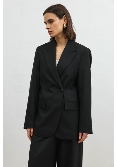 Antioch Kruvaze Kadın Blazer Siyah