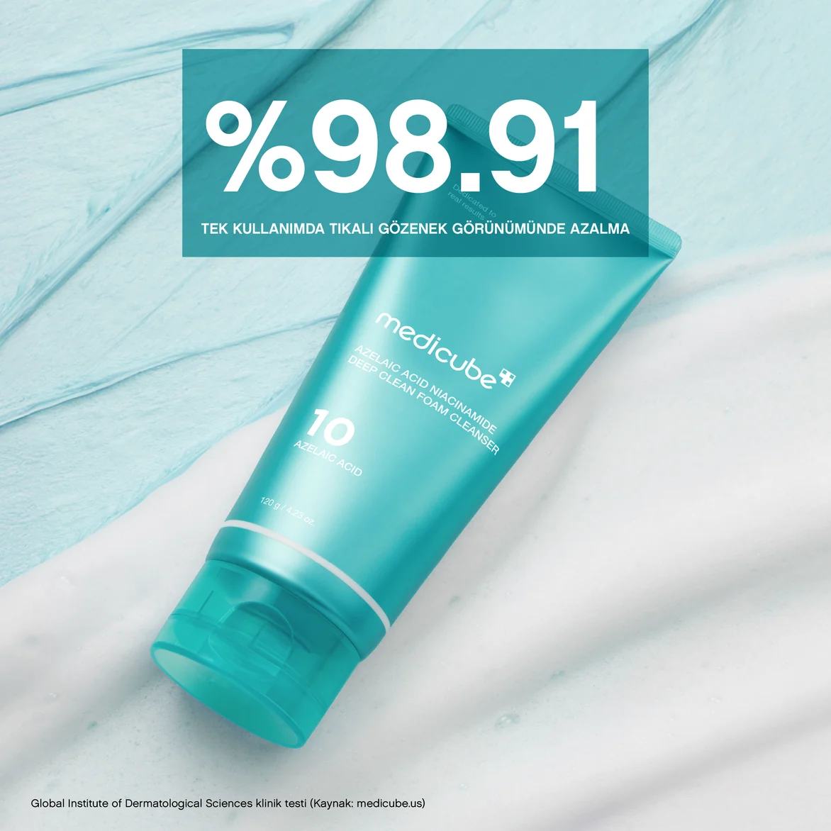 Medicube Azelaic Acid Niacinamide Deep Clean Foam Cleanser 120g