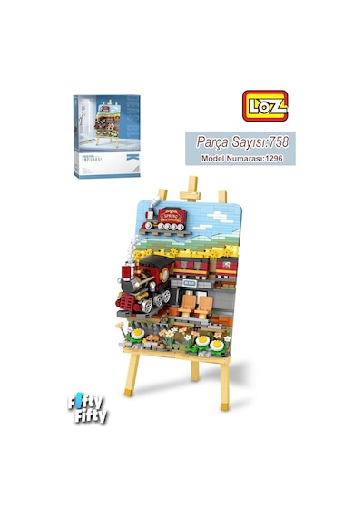Loz Creative Serisi Tren Tablosu 758 Parça Oyuncak Yapım Seti Fflz-1296