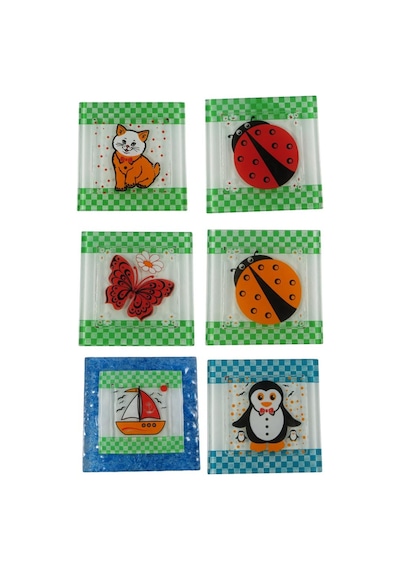 Cam Gider Kapağı + Cam Kepçe Altlığı Kaşıklık + Cam Sabunluk 3Lü Set
