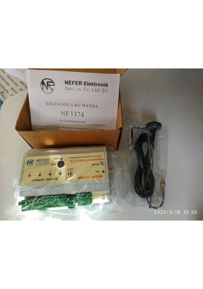 Nefer NF3374 Gsm Uzaktan Dalgıç Pompa Kontrol 4 Röle Vana Akıllı Ev Sera