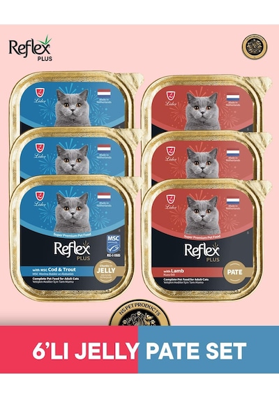 Reflex Plus Kedi Maması 6'lı Jelly Pate Set