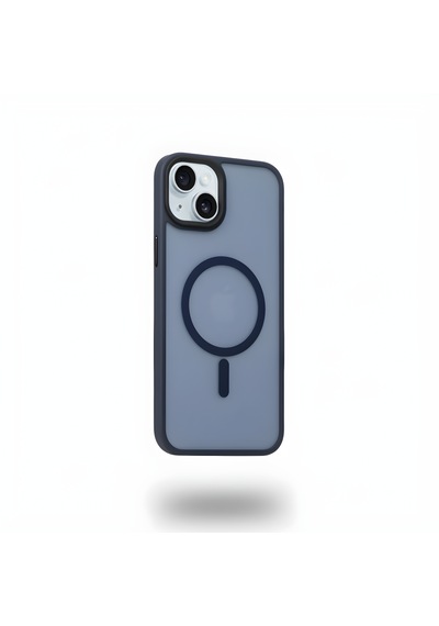 Bix İphone 16 Plus Magsafe Uyumlu Kılıf Tam Koruma Manyetik Darbe Emici Gece Mavisi