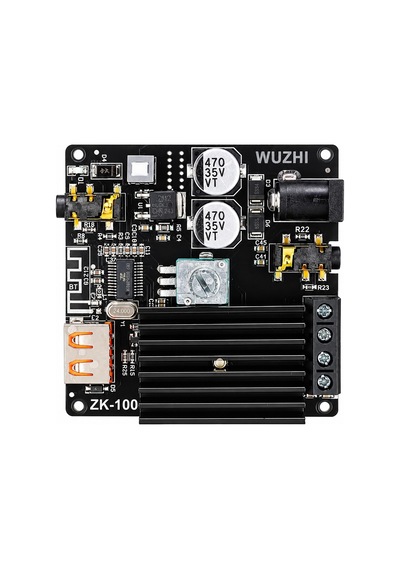 Zk-1002m 2x100w Bluetooth 5.0 Usb Aux Stereo Amfi Modülü Ses Kontrollü