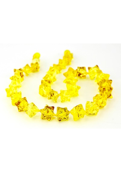 Kehribar Kolye Silindir Özel Tasarım Ambergold Kly18-23 Çok Renkli