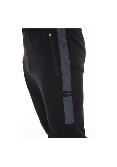Maraton Sportswear Regular Erkek Ribana Paça Basic Siyah Eşofman Altı 21014-siyah Siyah