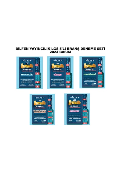 Bilfen Yayıncılık 8. Sınıf Lgs 5'li Branş Deneme Seti 2024