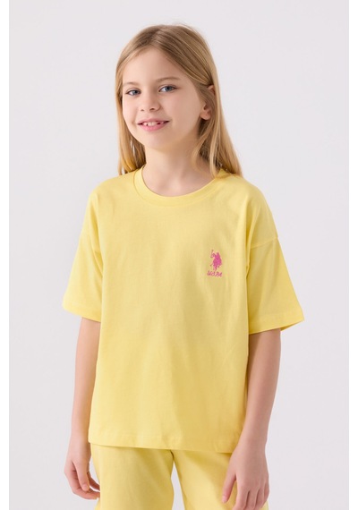 U.S. Polo Assn. U.s. Polo Assn Kız Çocuk Sarı Bermuda Takım 5274-43880 Sarı