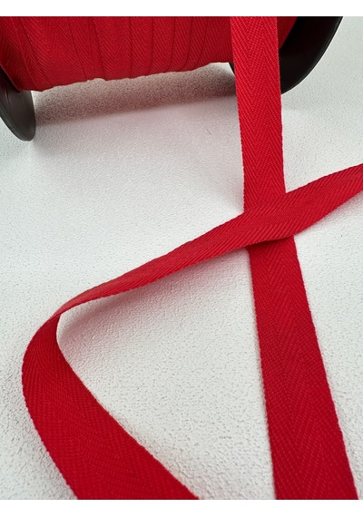 2 Cm Balıksırtı Şerit-5 Metre Kırmızı