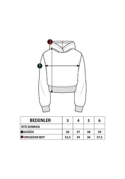 Toontoy Kız Çocuk Cep Detaylı Baskılı Sweatshirt Pudra