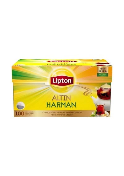 4 Adet Lipton Altın Harman Demlik Poşet 100'lü