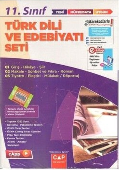Çap Yayınları 11. Sınıf Türk Dili Ve Edebiyatı Anadolu Seti