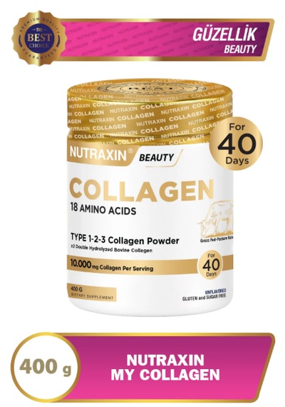 Nutraxin Beauty Tip 1, 2, 3 Kolajen İçeren Toz Takviye Edici Gıda 400 G
