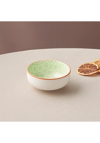 Emsan Floral Yeşil Round Çerezlik 10 Cm